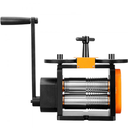 VEVOR 3 in 1 handwalserij 57 mm combinatie walserij, handwalserij sieraden walserij instelbare dikte van 0 tot 5,5 mm, handwalserij machine voor platina/K-goud/messing/aluminium