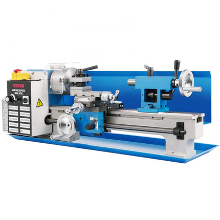 VEVOR Draaimachine 550 W, metalen mini draaibank 7 x 14, metalen bank draaimachine max. 2500 omw/min, metalen mini draaimachine, tafeldraaimachine, schroefdraad 12-52 TPI, mini draaibank metaal, acces