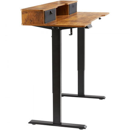 VEVOR In hoogte verstelbaar sta-bureau 47,2 x 23,6 inch dubbele monitorverhoger werkstation