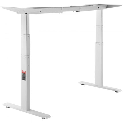 VEVOR bureauframe met dubbele motor, verstelbare hoogte 65-129 cm en lengte 110-178 cm, elektrisch verstelbaar tafelframe, ergonomische doe-het-werkstationbasis, 3 posities (alleen frame)