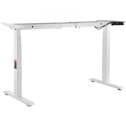 VEVOR bureauframe met dubbele motor, verstelbare hoogte 65-129 cm en lengte 110-178 cm, elektrisch verstelbaar tafelframe, ergonomische doe-het-werkstationbasis, 3 posities (alleen frame)