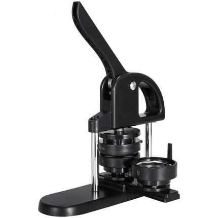 VEVOR button machine button maker machine 25/32/58 mm, badge punch press, button press, DIY badge press machine button badge maker voor gepersonaliseerde badges inclusief magisch boek