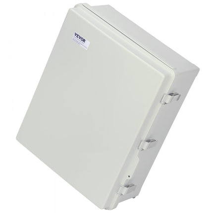 VEVOR elektrische aansluitdoos voor buiten, 13,78 x 9,84 x 5,90 inch, ABS-kunststof elektrische behuizing met scharnierend deksel, roestvrijstalen vergrendeling, IP67, stof- en waterdicht voor elektriciteit