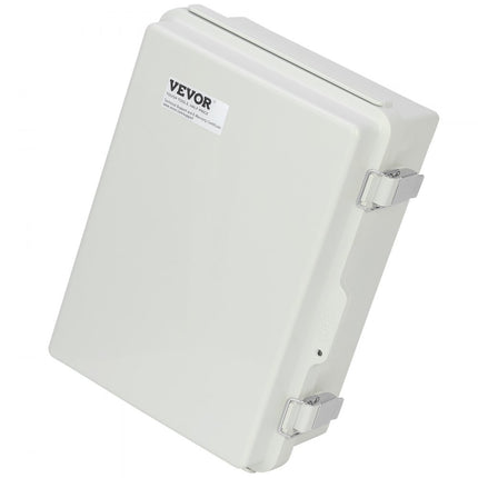 VEVOR elektrische aansluitdoos 430 x 330 x 180 mm, ABS-kunststof elektrische behuizingsdoos met scharnierend deksel, roestvrijstalen sluiting, IP67 stofdicht en waterdicht voor elektrische projecten