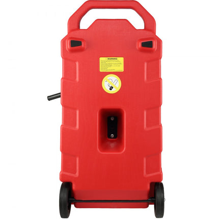 VEVOR brandstofwagen 60L jerrycan benzine jerrycan PE 460x341,5x930mm gas brandstoftank container 7,8L/min Max debiet vervanging jerrycan benzinetank Geschikt voor diesel smeerolie benzine