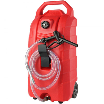 VEVOR brandstofwagen 60L jerrycan benzine jerrycan PE 460x341,5x930mm gas brandstoftank container 7,8L/min Max debiet vervanging jerrycan benzinetank Geschikt voor diesel smeerolie benzine
