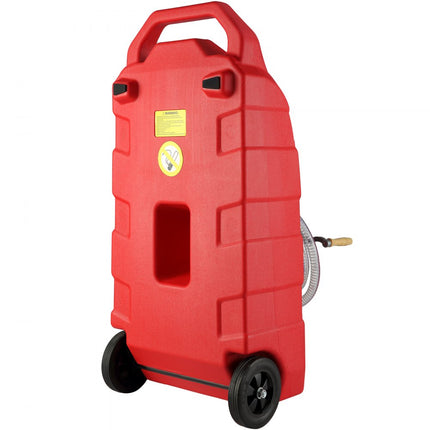 VEVOR brandstofwagen 60L jerrycan benzinejerrycan PE 460x533x930mm gasbrandstoftankcontainer 7,8 L/min Max.debiet vervangende jerrycan benzinetank Geschikt voor diesel, smeerolie, benzine