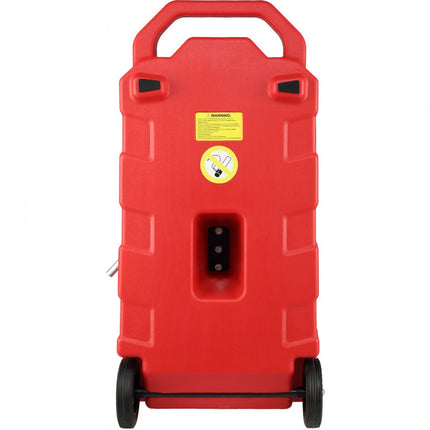 VEVOR brandstofwagen 60L jerrycan benzinejerrycan PE 460x533x930mm gasbrandstoftankcontainer 7,8 L/min Max.debiet vervangende jerrycan benzinetank Geschikt voor diesel, smeerolie, benzine