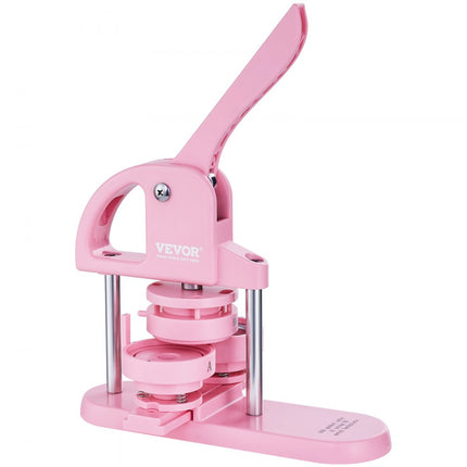 VEVOR Buttonmaker 25/32/58 mm 3-in-1 pinmaker, 300 stuks knoponderdelen, knopenmakermachine met Panda Magic Book, ergonomische ponsset met strikhandvat, voor doe-het-zelfcadeaus voor kinderen