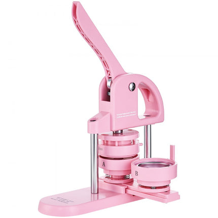 VEVOR Buttonmaker 25/32/58 mm 3-in-1 pinmaker, 300 stuks knoponderdelen, knopenmakermachine met Panda Magic Book, ergonomische ponsset met strikhandvat, voor doe-het-zelfcadeaus voor kinderen