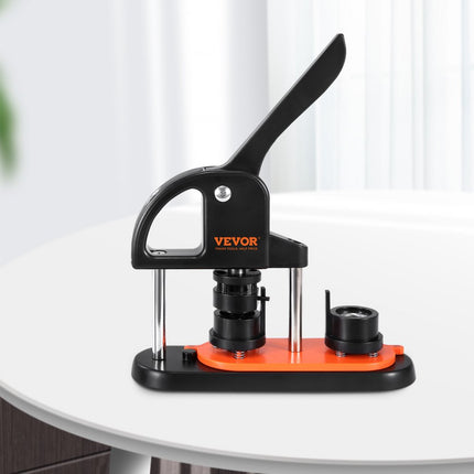 VEVOR knopenmachine knopenmaker machine 25 mm 500 stuks Badgeponspers, knoppers, DIY badgepersmachine knopenbadgemaker voor gepersonaliseerde badges inclusief magisch boek