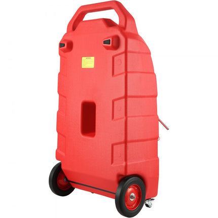 VEVOR 32 gallon brandstoftrolley Brandstofopslag op wielen met 12V DC 140W transferpomp (alleen diesel) Debiet dieselbrandstoftank 40 l/min voor vrachtwagens Boten