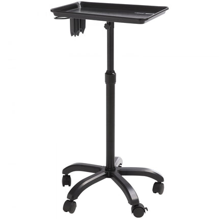 VEVOR Kapperswagen, in hoogte verstelbare salonwagen, werkwagen, koudgewalste wagen met 5 wielen (2 afsluitbaar) voor SPA, kapperszaak, kliniek, zwart