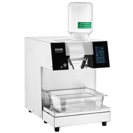 VEVOR Commerciële Sneeuwvlokijsmachine 180kg/24u Ijsscheerapparaat Touch LCD