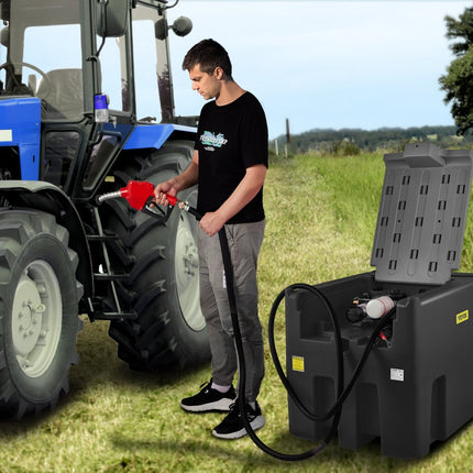 VEVOR Draagbaar Diesel Tank Mobiel Tanksysteem 116 Gallons Diesel Benzinestation 140W