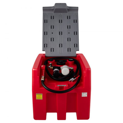 VEVOR Draagbaar Dieseltank Mobiel Tanksysteem Rood Mobiel dieseltankstation 140W