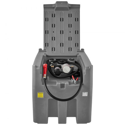 VEVOR draagbaar dieseltank mobiel tanksysteem 116 gallon dieseltankstation grijs