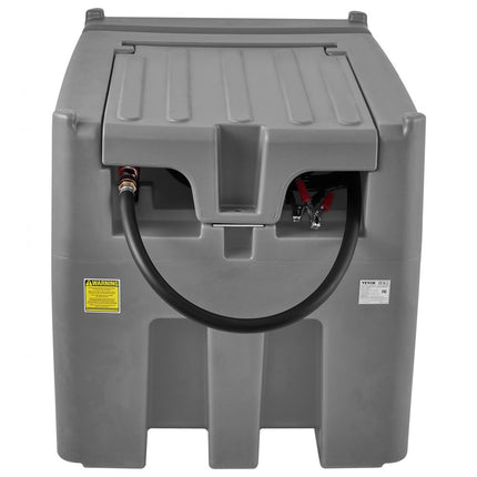 VEVOR draagbaar dieseltank mobiel tanksysteem 116 gallon dieseltankstation grijs