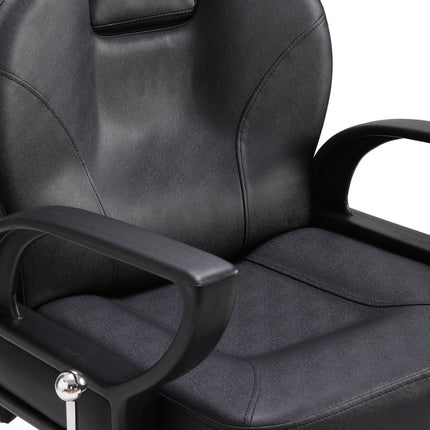 VEVOR kappersstoel 150 kg draagvermogen kappersstoel van spons PU houtplaat ijzer servicestoel in hoogte verstelbare kappersstoel 360° draaibare kappersstoel kappersuitrusting 94,5 x 62 x 93 cm