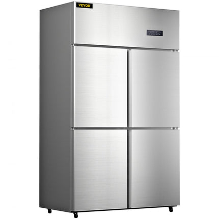 VEVOR Commerciële Koelkast 780L Koelkastdiepvriezer 4Deuren 272W Koelkastchiller