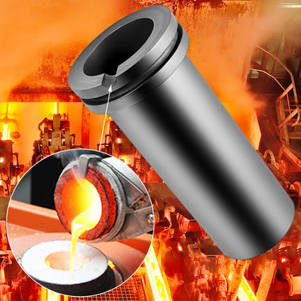 VEVOR Grafietsmeltkroes 3 KG Grafiet Crucible van Dubbele Beker Binnendiameter 50 mm Grafiet Oven Gieten Hoogte 170 mm Grafiet Pot voor Smelten van Edelmetalen Zoals Goud/Zilver/Koper/Ijzer/Aluminium