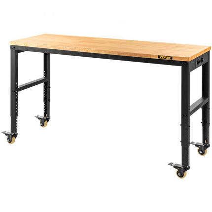VEVOR in hoogte verstelbare werkbank opspantafel 155x51x105cm werktafel 1600lbs