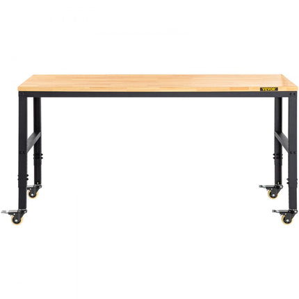 VEVOR in hoogte verstelbare werkbank opspantafel 155x51x105cm werktafel 1600lbs