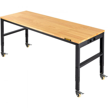 VEVOR in hoogte verstelbare werkbank opspantafel 122x51x104cm werktafel 1600lbs