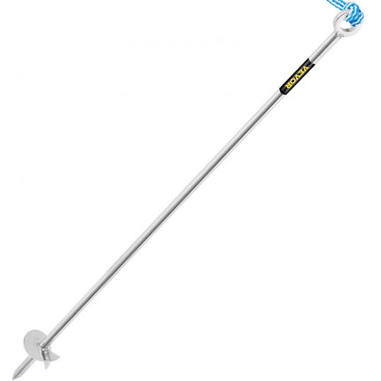 VEVOR Zandankerboor voor strand en zandbank, 90 cm 316 roestvrijstalen schroefanker met afneembare handgreep, bungeelijn en draagtas, voor jetski PWC pontonkajak