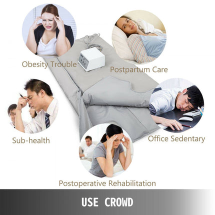 UK Far Infrared Spar Sauna Deken 3 Zone Afslanken Lichaam Vormgeven