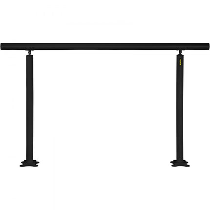 VEVOR Balustrade Trap Trapleuning Kit 0-5 Stappen Buiten Trapleuning 152,8 x 91 cm Pijp Trapleuning van Aluminium met Voorgeboorde Gaten