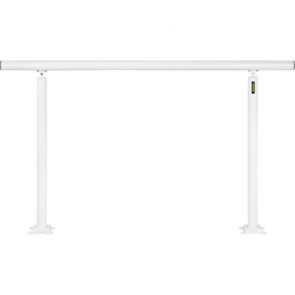 VEVOR Balustrade Trap Trapleuning Kit 152,8 cm x 91 cm Buiten Trapleuning 0-5 Stappen Pijp Trapleuning van Aluminium met Voorgeboorde Gaten