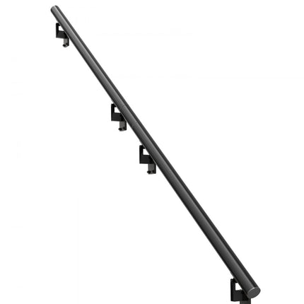 VEVOR Leuning Gemakkelijk te onderhouden trapleuning van aluminiumlegering 2133,6 mm balustrade Trap 199,6 kg Draagvermogen 806-333-806 mm Afstand tussen de kolommen Borstwering Balkonleuning