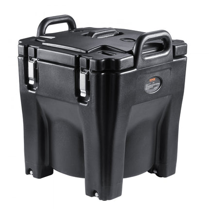 VEVOR 8 gallon geïsoleerde soepserver voor warme en koude dranken met voet, zwart
