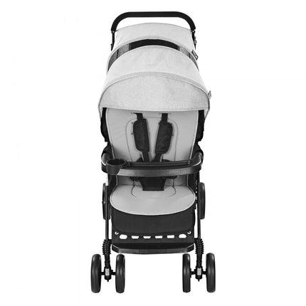 VEVOR twin kinderwagen broer/zus kinderwagen 1200x535x1020mm lichtgrijs/zwart