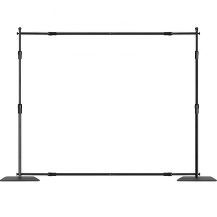 VEVOR Fotoachtergrond Professionele fotografieachtergrond 3048 x 3048 mm Achtergrond Stofgrootte Studio rekwisieten Achtergrond Verstelbare pijp- en gordijnstandaard Bruiloften Feestopstellingen