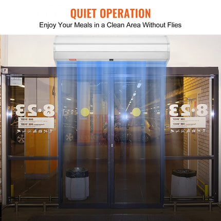 VEVOR 3ft luchtgordijn voor binnen, 2 snelheden, 1528 m3/u, wandgemonteerd luchtgordijn voor deuren, plafondventilator voor binnen, met zware eindschakelaar