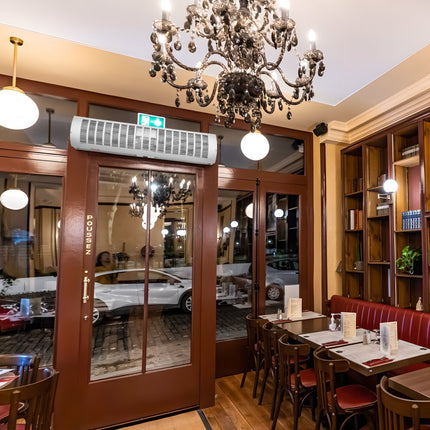 VEVOR 3ft Commercieel Binnenluchtgordijn Super Power 2 Snelheid 2038m3/u Wandgemonteerde Luchtgordijnen voor Deuren Indoor Overdeurventilator met Heavy Duty Eindschakelaar Eenvoudig te installeren