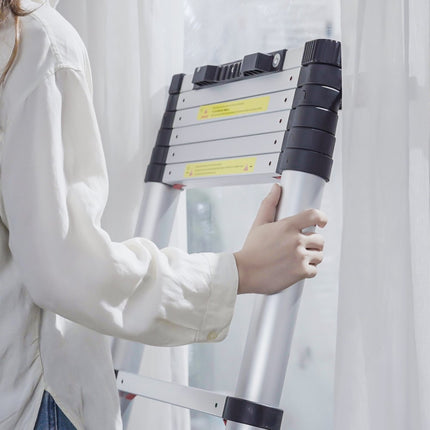 VEVOR telescopische ladder, uitschuifbaar, 380 cm hoog, vouwladder, draagvermogen 170 kg