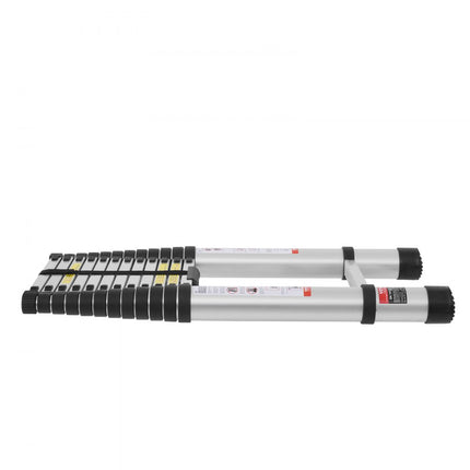 VEVOR telescoopladder, trapladder, vouwladder, uitschuifbare ladder, 170 kg, 5 m