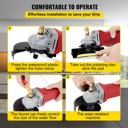 VEVOR Elektrische Natte Polijstmachine Water Injectie Polijstmachine 860W Rood