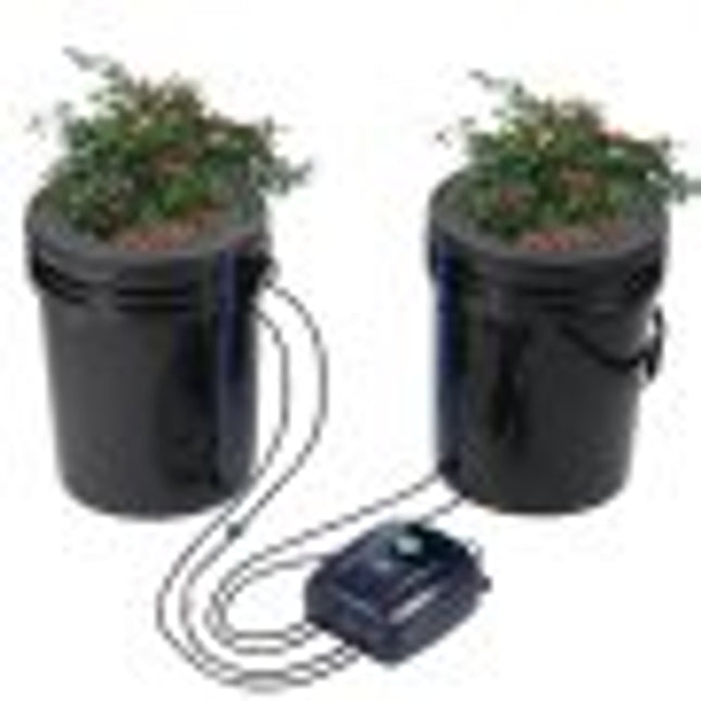 VEVOR hydrocultuursysteem diepwatercultuur PP 20L 2x emmer 300x300x380mm