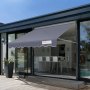 VEVOR balkonluifel 3x1,2m knikarmscherm in hoogte verstelbaar van 2,2 tot 3,1m klemluifel uitschuifbaar staal aluminium 180G dubbelzijdig PU coating zonwering balkonterrasluifel
