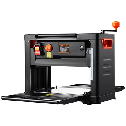 VEVOR dikteschaafmachine schaafmachine schaafbreedte 33cm 23500 tpm drie messen