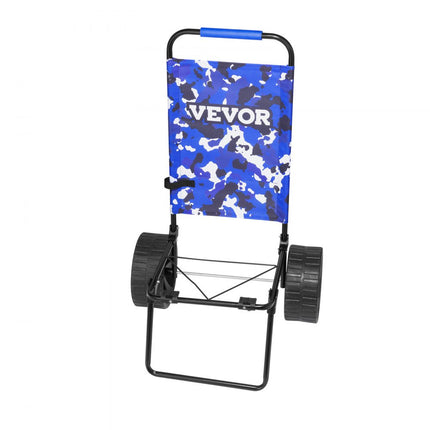 VEVOR strandwagen, handkar, zandkar, strandwagen, 31 kg laadvermogen, opvouwbare zandkar van staal, handkar 380 x 386 mm, robuuste kar voor de stranduitrustingwagen