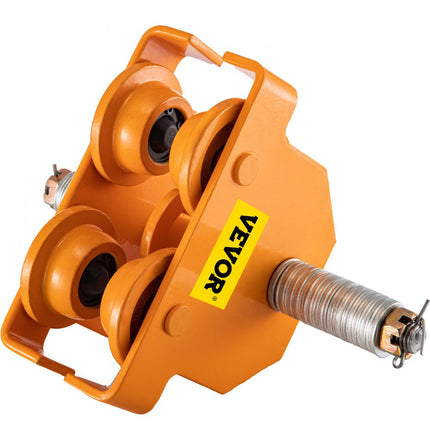 VEVOR loopkat, 2 T draagvermogen, verrijdbaar onderstel, 88-203 mm, verstelbare breedte, steekwagen, staalpoedercoating met dubbele wielen, binnenkraangaragelift voor rechte, gebogen I-balken