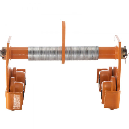 VEVOR trolley, 3 ton draagvermogen, rollend chassis met 100-203 mm verstelbare breedte, steekwagen met dubbele wielen, garagelift voor rechte, gebogen I-balken