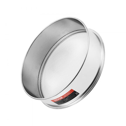 VEVOR meelzeef roestvrijstalen zeef fijnmazig fijne keukenzeef 10 mesh meelzeef