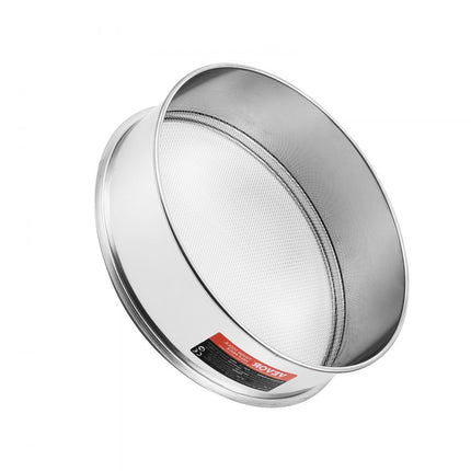 VEVOR meelzeef roestvrijstalen zeef fijnmazig fijne keukenzeef 12 mesh meelzeef