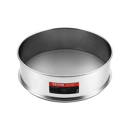 VEVOR meelzeef roestvrijstalen zeef fijnmazig fijne keukenzeef 40 mesh meelzeef